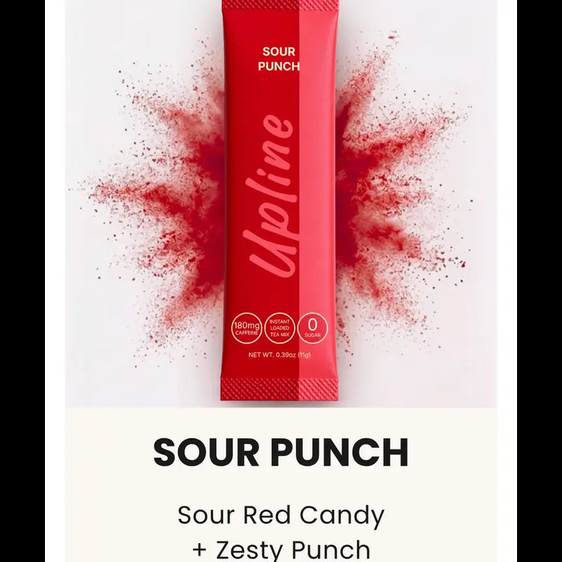 Upline Instant Loaded Tea Mix - Single Pack Multi Flavor, High Caffeine Content, Low Calorie, Low Carb, Sugar-Free, Aspartame-Free, Lightly Carbonated