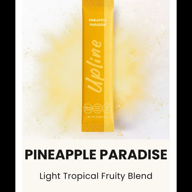 Upline Instant Loaded Tea Mix - Single Pack Multi Flavor, High Caffeine Content, Low Calorie, Low Carb, Sugar-Free, Aspartame-Free, Lightly Carbonated