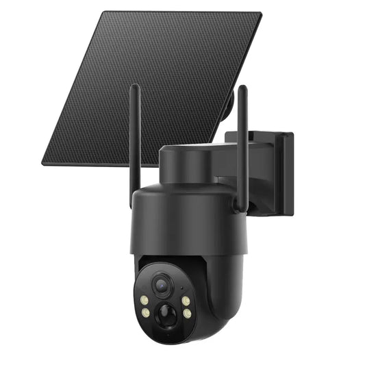 4G Solar-Powered Digital Security Camera with 4MP HD Lens, Color Night Vision, Built-In Cellular Card, Remote Monitoring, IP65 Weather Resistance, No Wi-Fi Required for Outdoor Use (Activation of 4G LTE Data Service Needed)