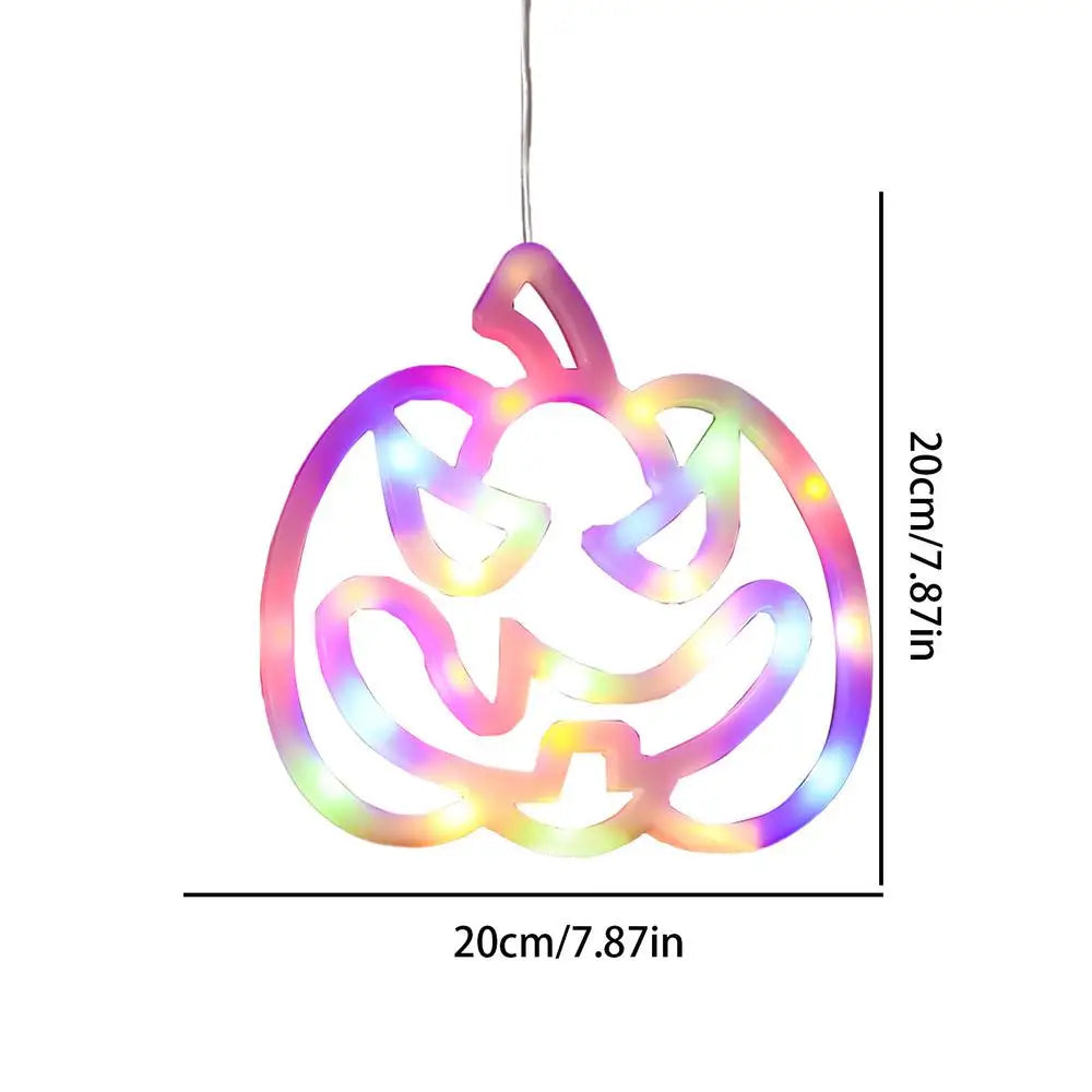 Halloween Decorative Fairy Lights - Window Silhouette Illumination for Festive Decor