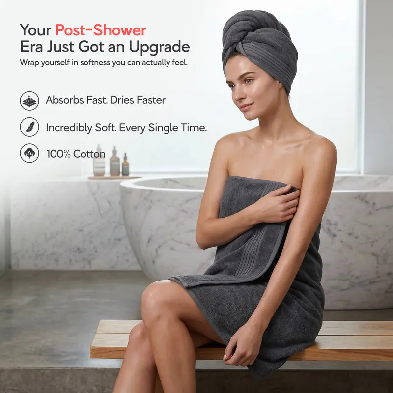 Utopia Towels 4 Pack Bath Towels, 27X54 Inch, 100% Ring Spun Cotton, Soft, Highly Absorbent & Quick Dry Bathroom Towels