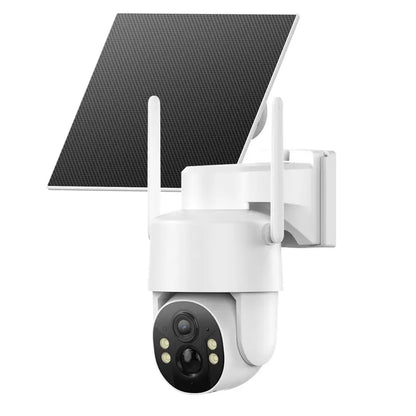 4G Solar-Powered Digital Security Camera with 4MP HD Lens, Color Night Vision, Built-In Cellular Card, Remote Monitoring, IP65 Weather Resistance, No Wi-Fi Required for Outdoor Use (Activation of 4G LTE Data Service Needed)