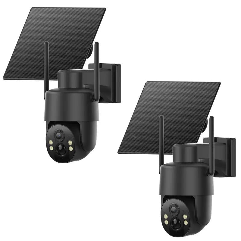 4G Solar-Powered Digital Security Camera with 4MP HD Lens, Color Night Vision, Built-In Cellular Card, Remote Monitoring, IP65 Weather Resistance, No Wi-Fi Required for Outdoor Use (Activation of 4G LTE Data Service Needed)