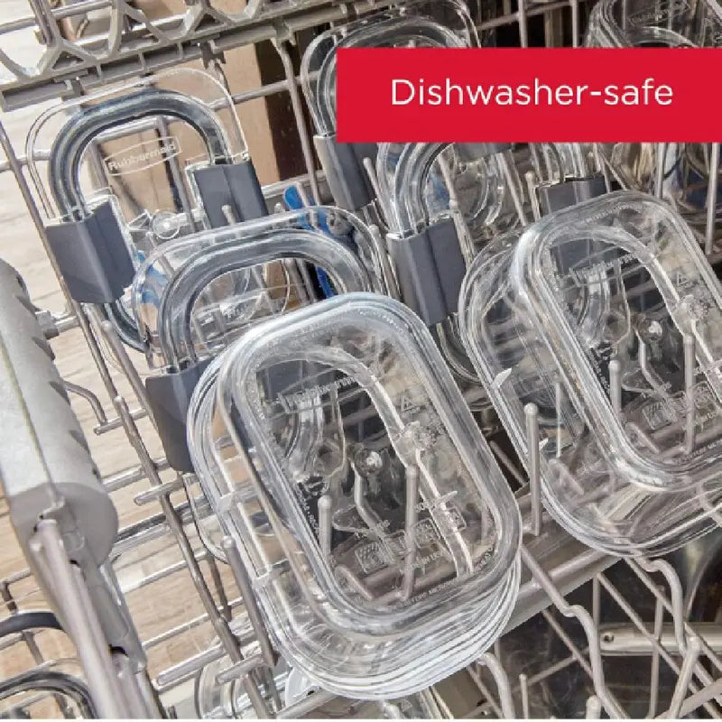 Brilliance Bpa-Free Food Storage Containers with Lids, Airtight Clear Set of 2 (9.6 Cup), Ideal for Lunch, Meal Prep, and Leftovers