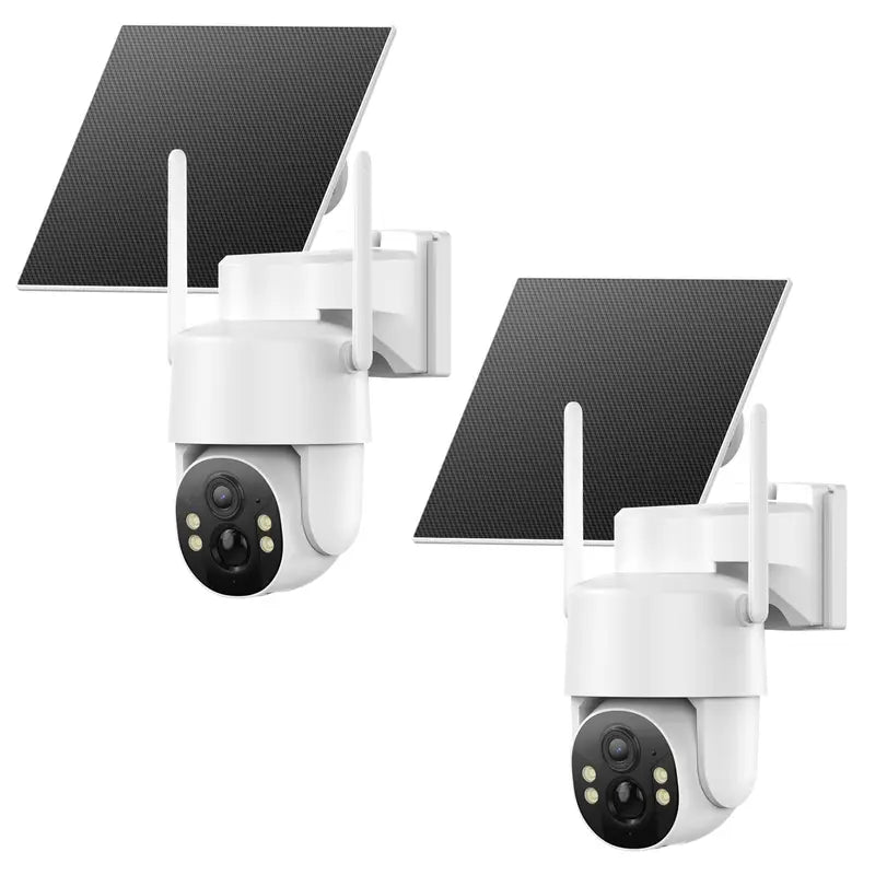 4G Solar-Powered Digital Security Camera with 4MP HD Lens, Color Night Vision, Built-In Cellular Card, Remote Monitoring, IP65 Weather Resistance, No Wi-Fi Required for Outdoor Use (Activation of 4G LTE Data Service Needed)