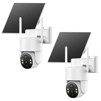 4G Solar-Powered Digital Security Camera with 4MP HD Lens, Color Night Vision, Built-In Cellular Card, Remote Monitoring, IP65 Weather Resistance, No Wi-Fi Required for Outdoor Use (Activation of 4G LTE Data Service Needed)
